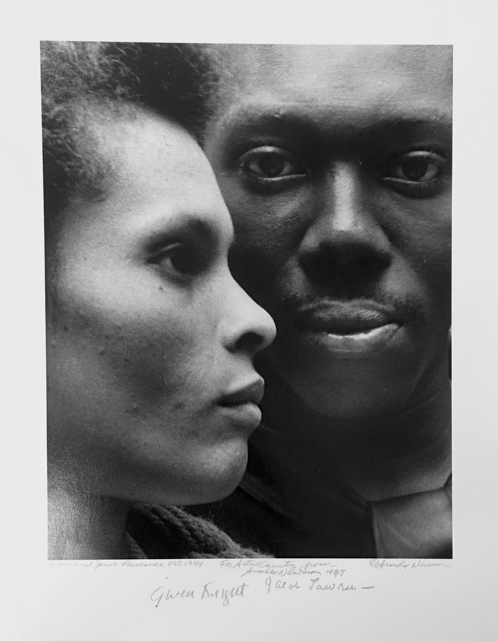 Jacob Lawrence with Gwendolyn Knight Lawrence