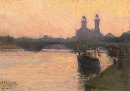 H.O. Tanner - View of the Seine